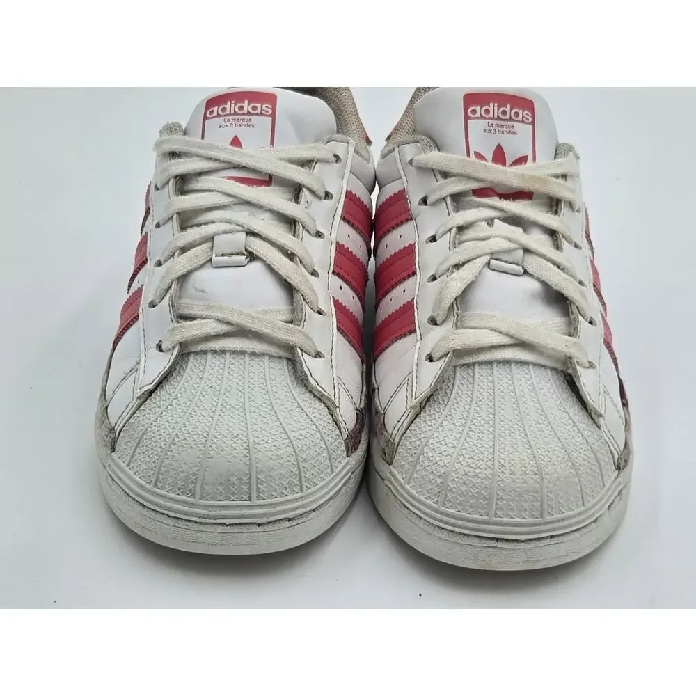 Adidas Superstar Her Studio London White Hazy Rose Kids Size 2 - Picture 6 of 8